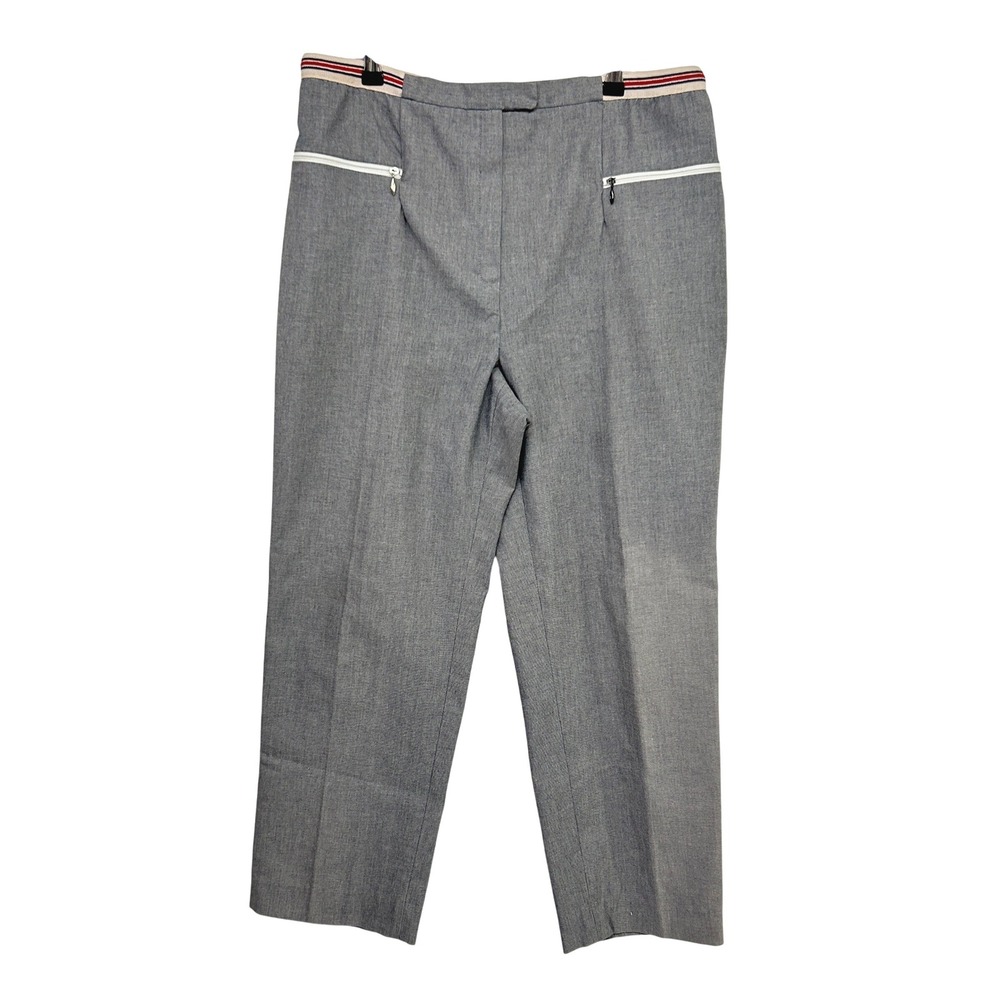 Vintage Leon Levin Preppy Golf Club Pants Womens 14 Gray Old Money USA ILGWU